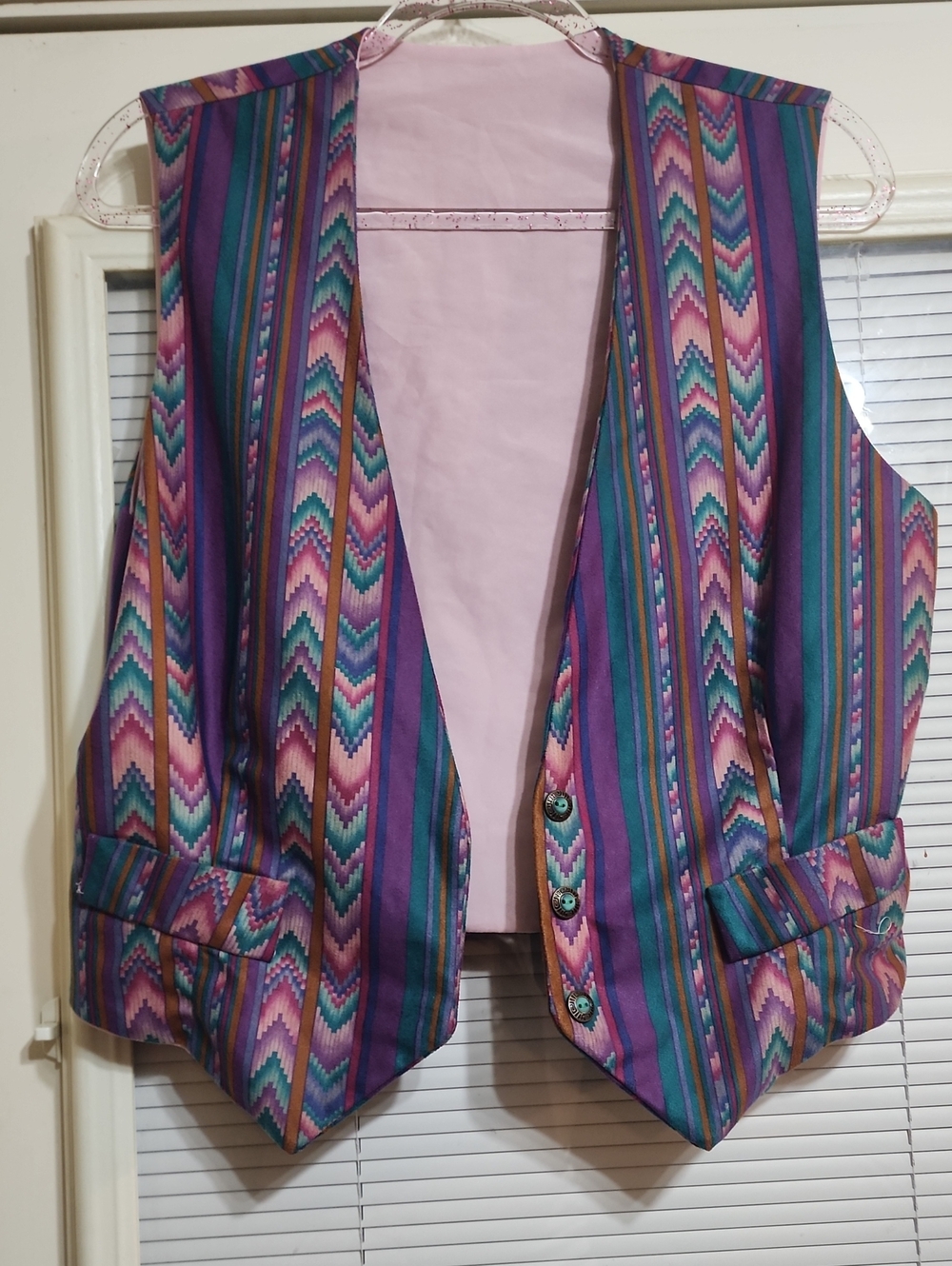 Striped  Purple Multi Women's Vest